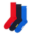 calze happy socks 3 PACK SOLID SOCKS BLUE