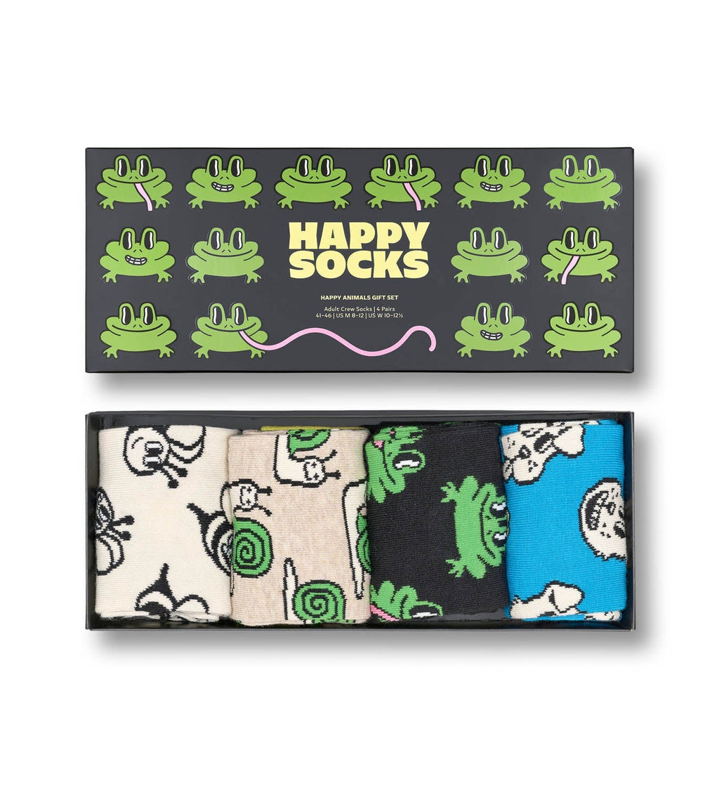 Happy Socks Gift Set 3 Paia Calze Autunnali – Stampe Divertenti, Taglia Unica