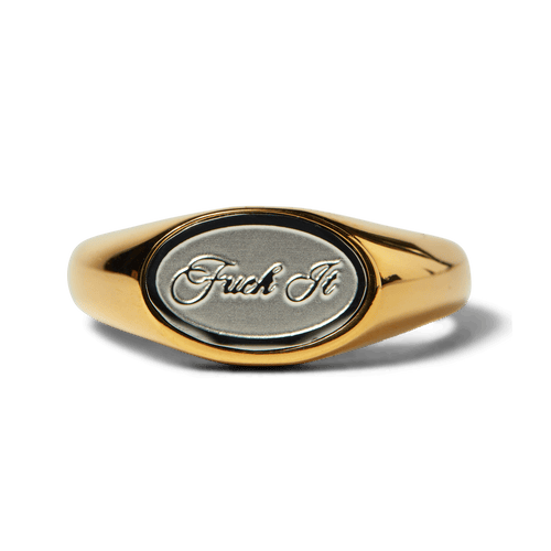 anelli huf FUCK IT SIGNET RING