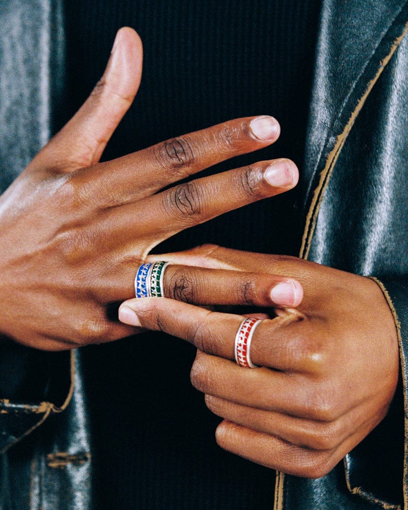 two jeys anelli All Round Icon Ring Blue