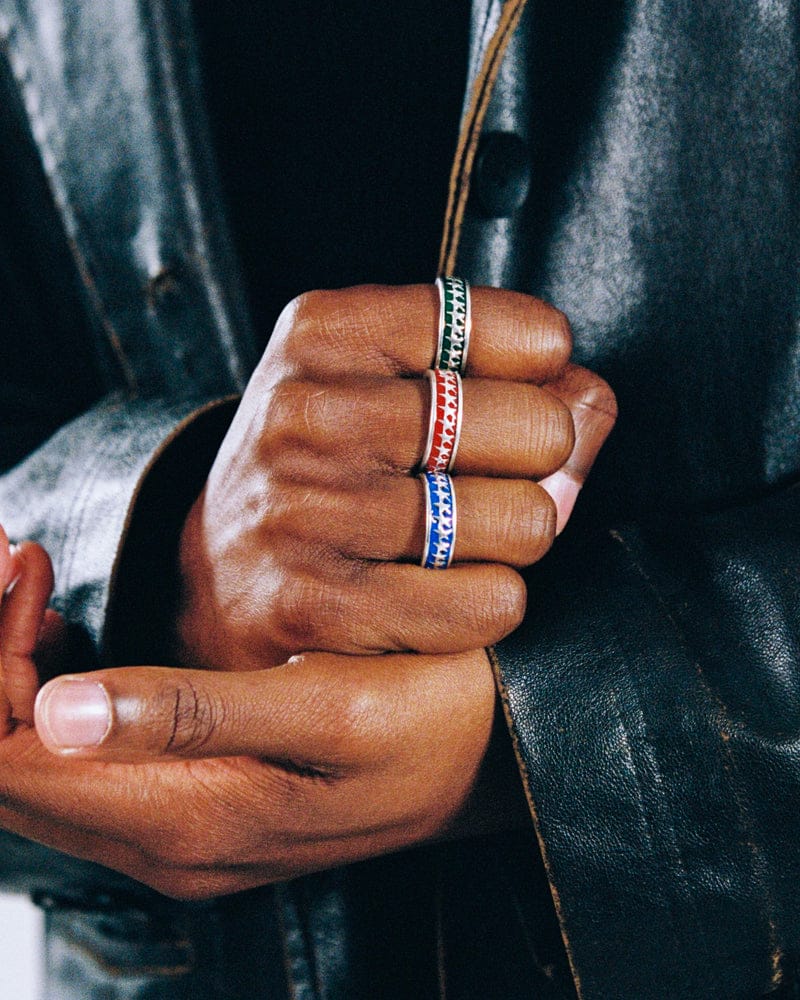 two jeys anelli All Round Icon Ring Blue