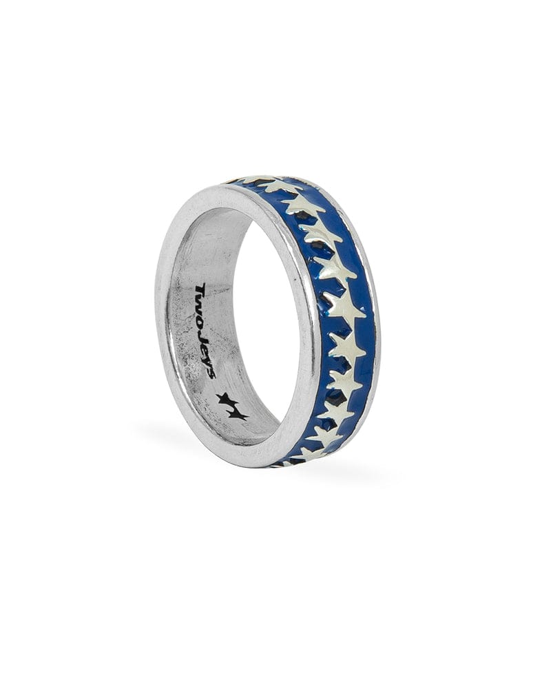 two jeys anelli All Round Icon Ring Blue