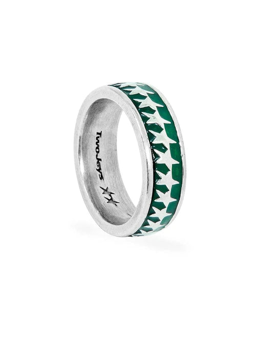 two jeys All Round Icon Ring Green foto 1