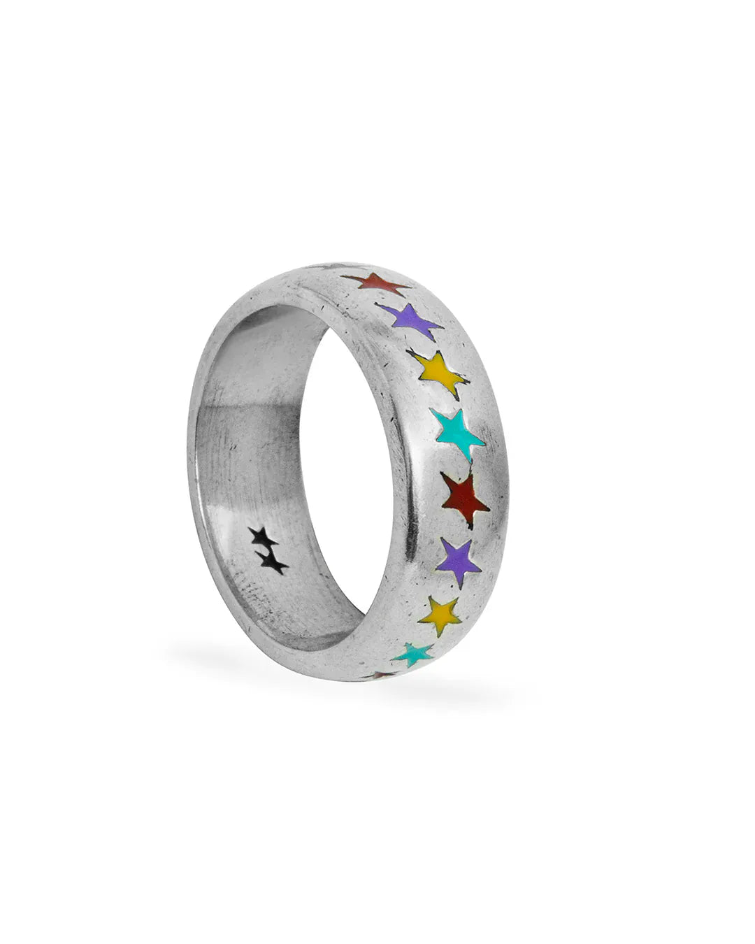 two jeys anelli Enameled Multicolor Starline Ring M