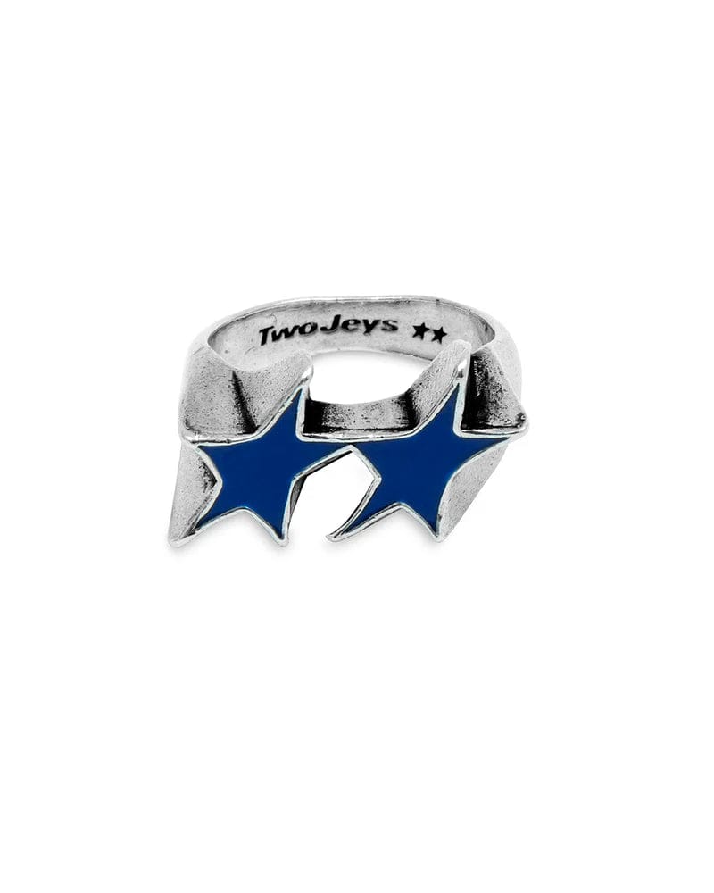 two jeys anelli Icon Blue Enameled Single Ring