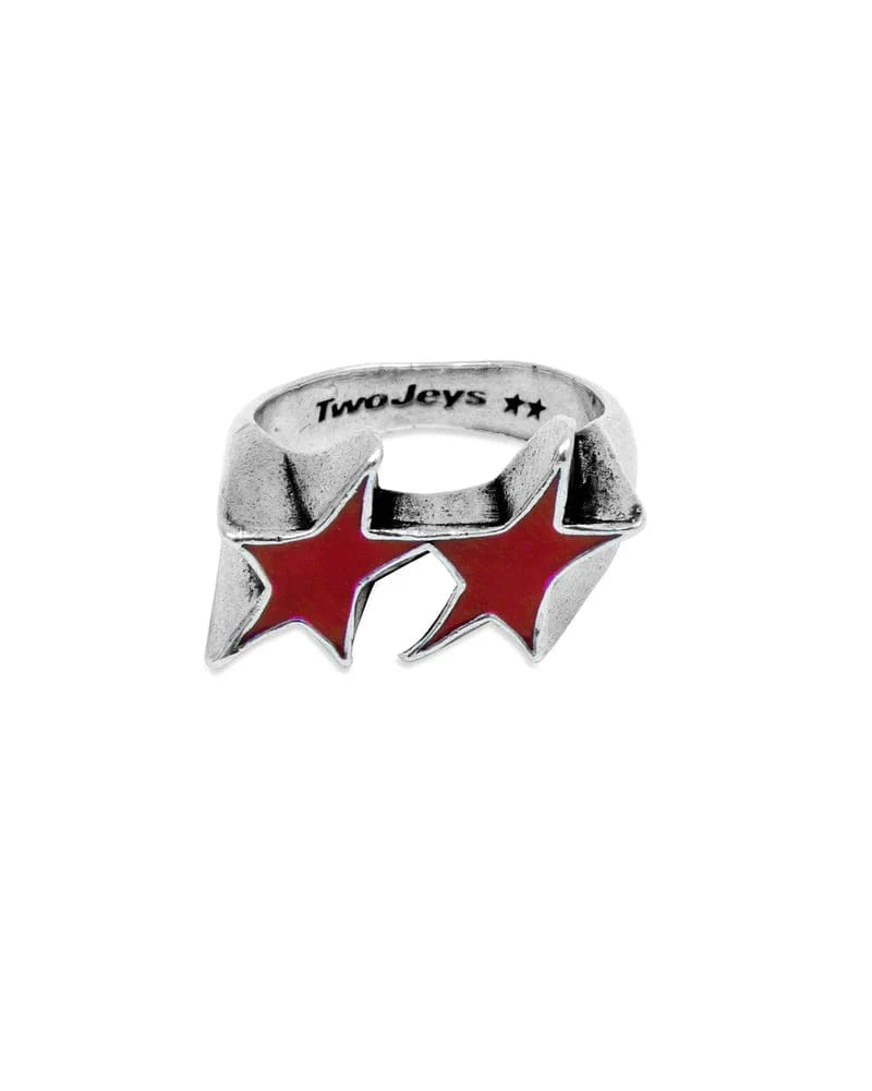 two jeys anelli Icon Red Enameled Single Ring
