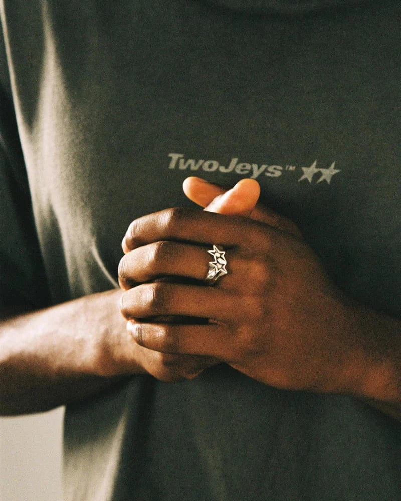 two jeys anelli Tilled Icon Ring