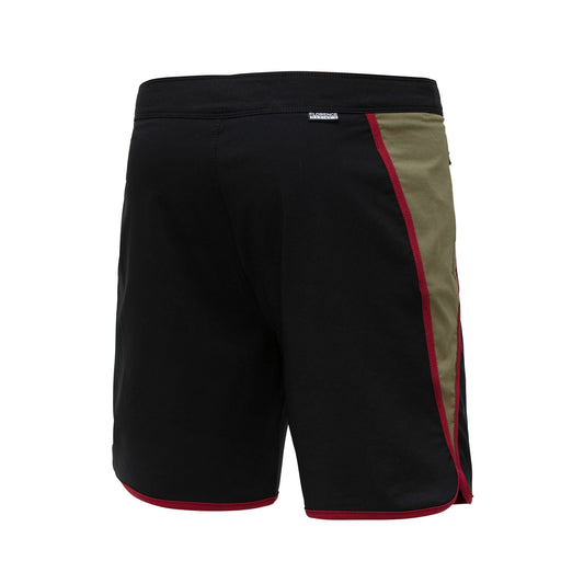 florence marine x BLOCK BOARDSHORT - BLACK BURNT OLIVE foto 2