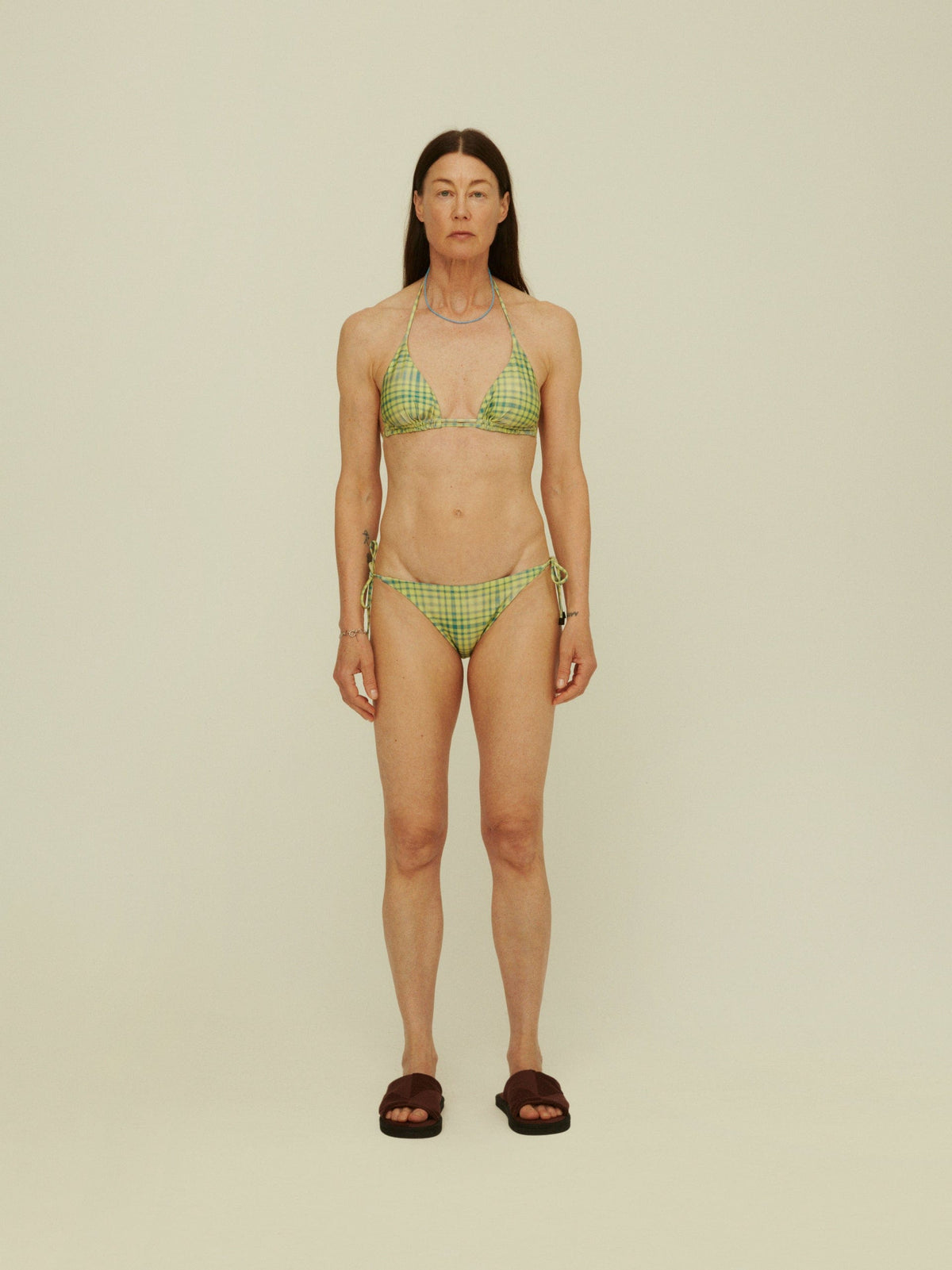 oas boardshorts e costumi GREEN PAINTED AZZURA BIKINI BOTTOM