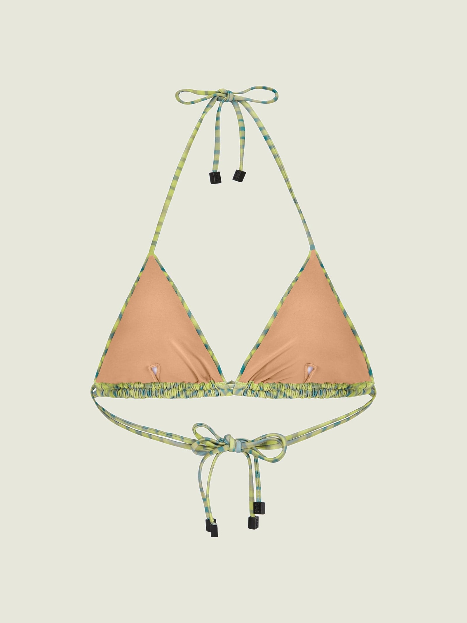 oas boardshorts e costumi GREEN PAINTED AZZURA BIKINI TOP