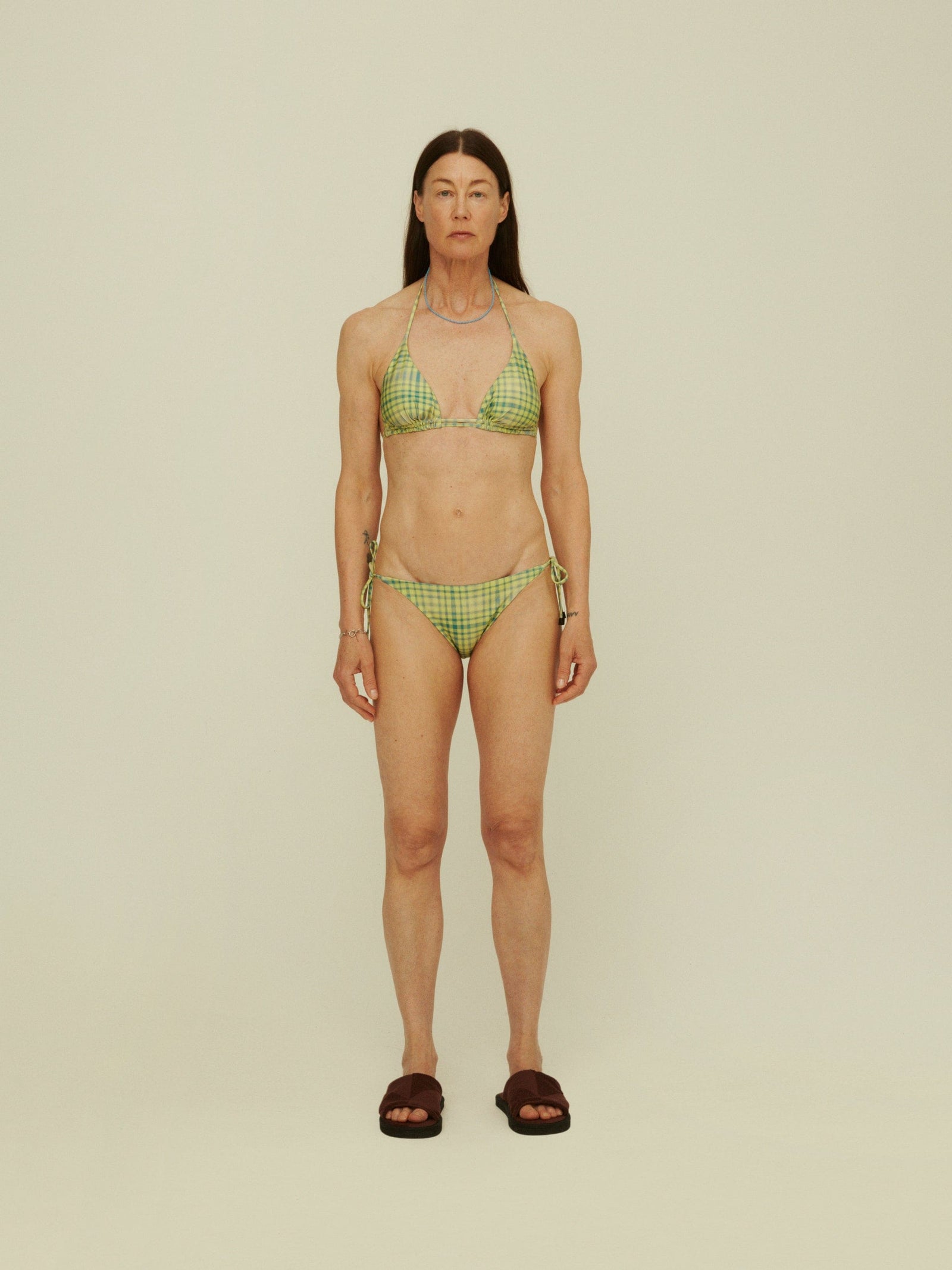 oas boardshorts e costumi GREEN PAINTED AZZURA BIKINI TOP