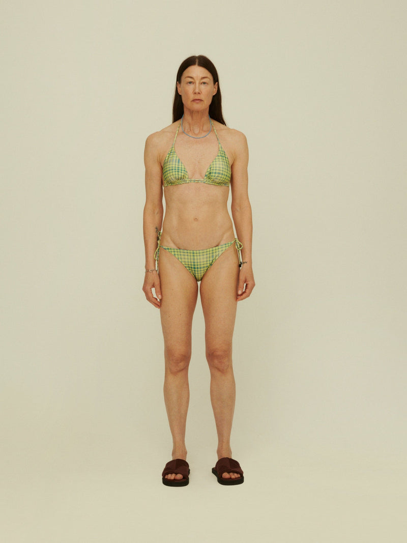oas boardshorts e costumi GREEN PAINTED AZZURA BIKINI TOP