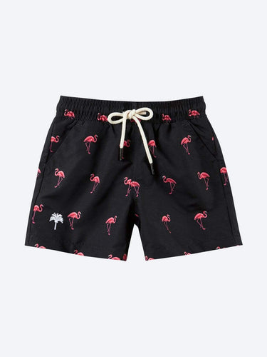 boardshorts e costumi oas KIDS BLACK FLAMINGO SWIM TRUNKS ASSORTED