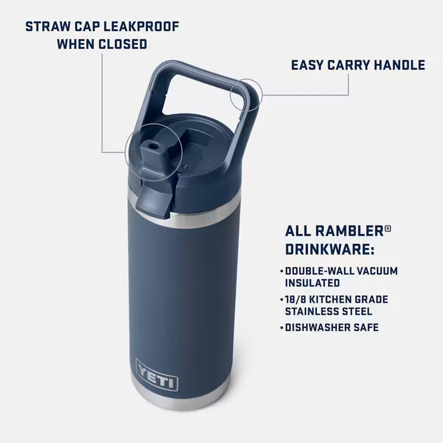 yeti borracce Rambler 18 Oz C Straw Bottle