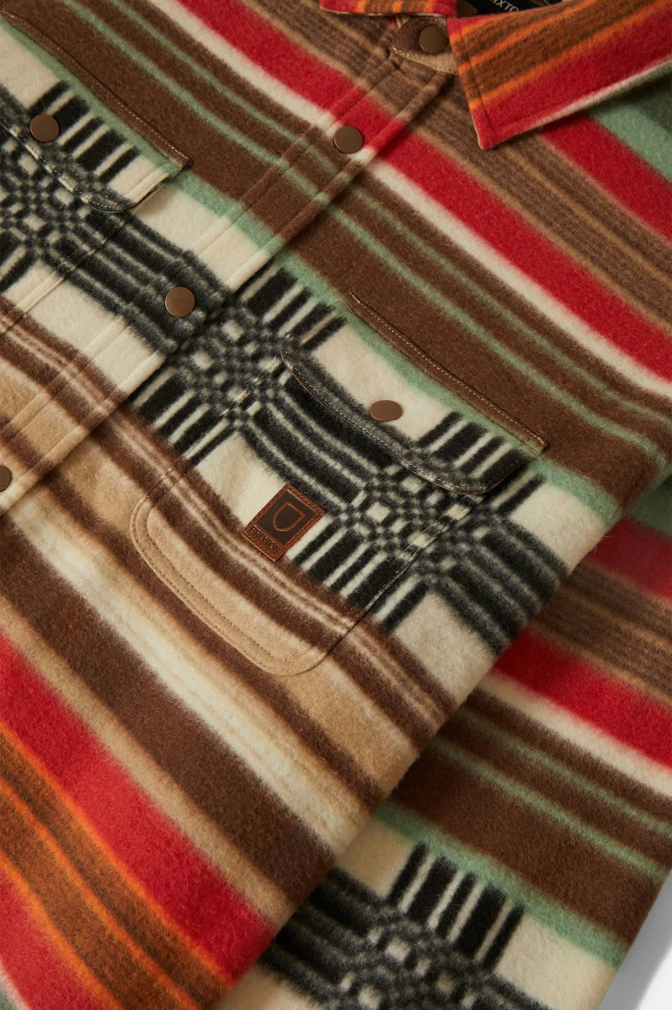 brixton Bowery L S Arctic Stretch Fleece