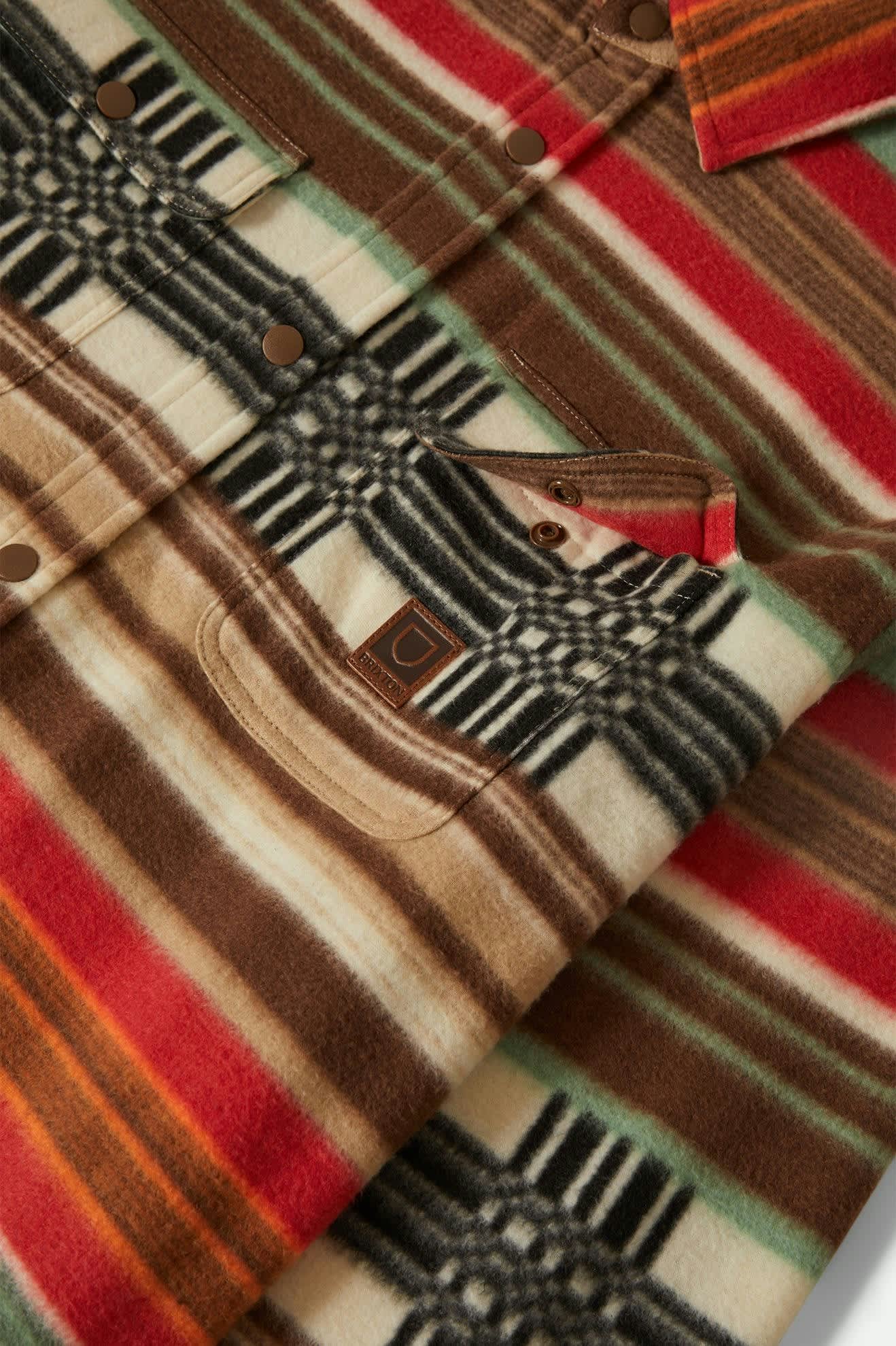 brixton Bowery L S Arctic Stretch Fleece