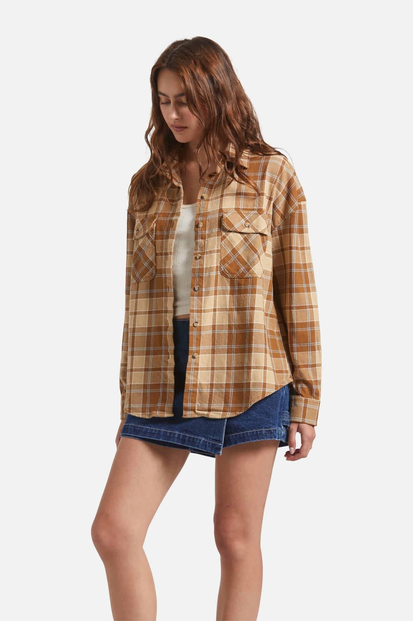 brixton Bowery Vintage L S Overshirt