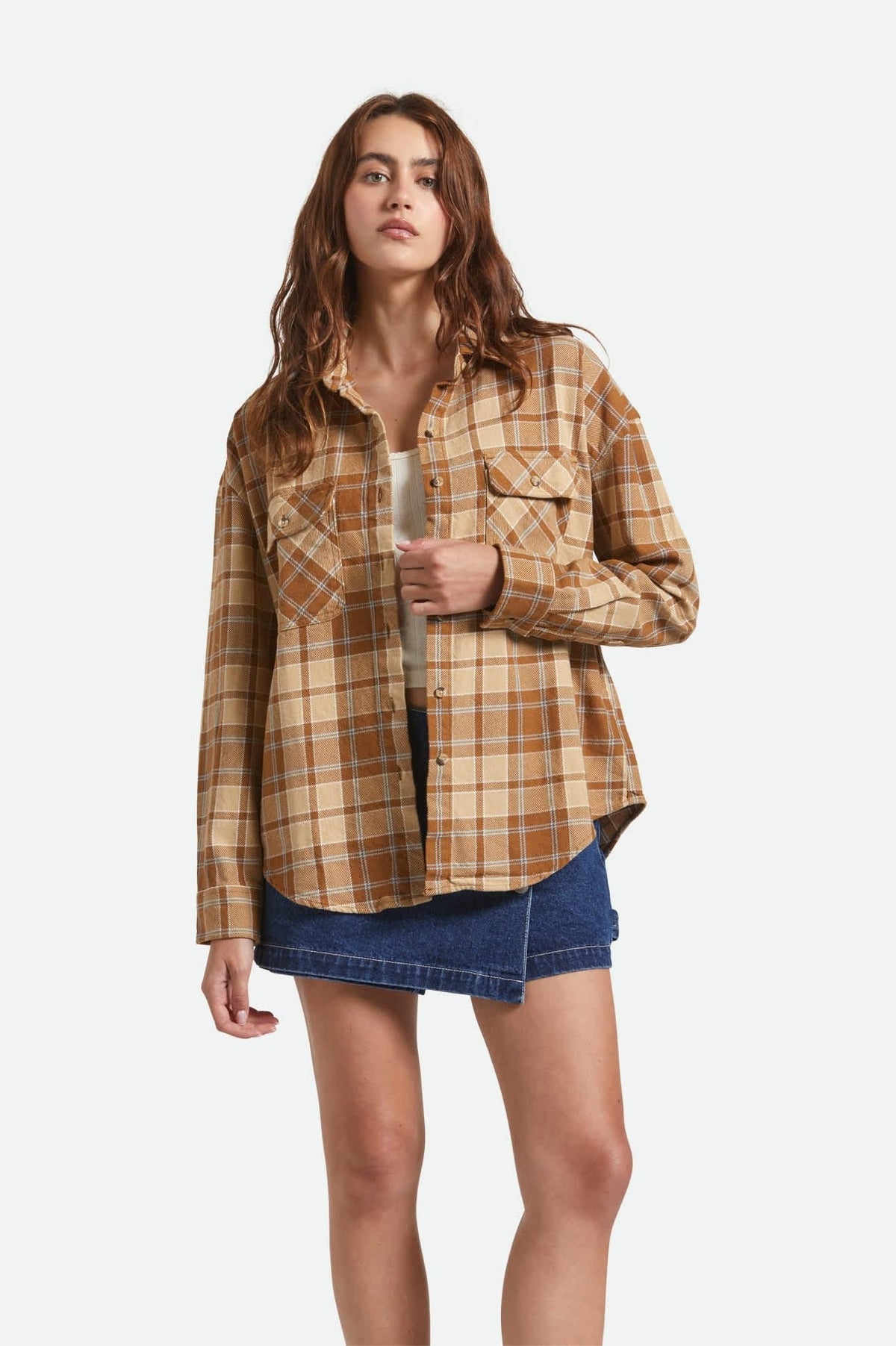 brixton Bowery Vintage L S Overshirt