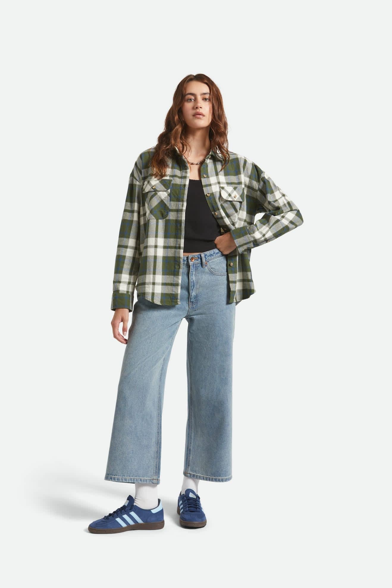 brixton Bowery Vintage L S Overshirt