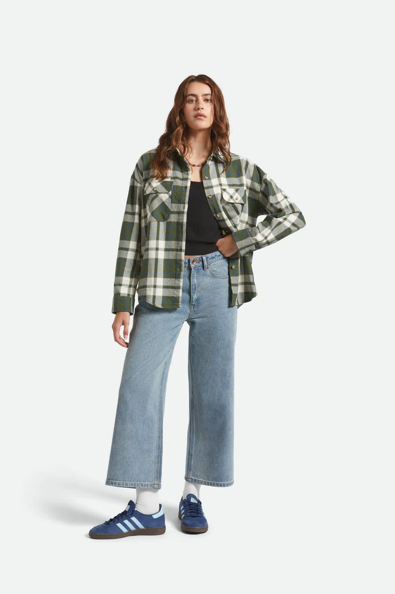 brixton Bowery Vintage L S Overshirt