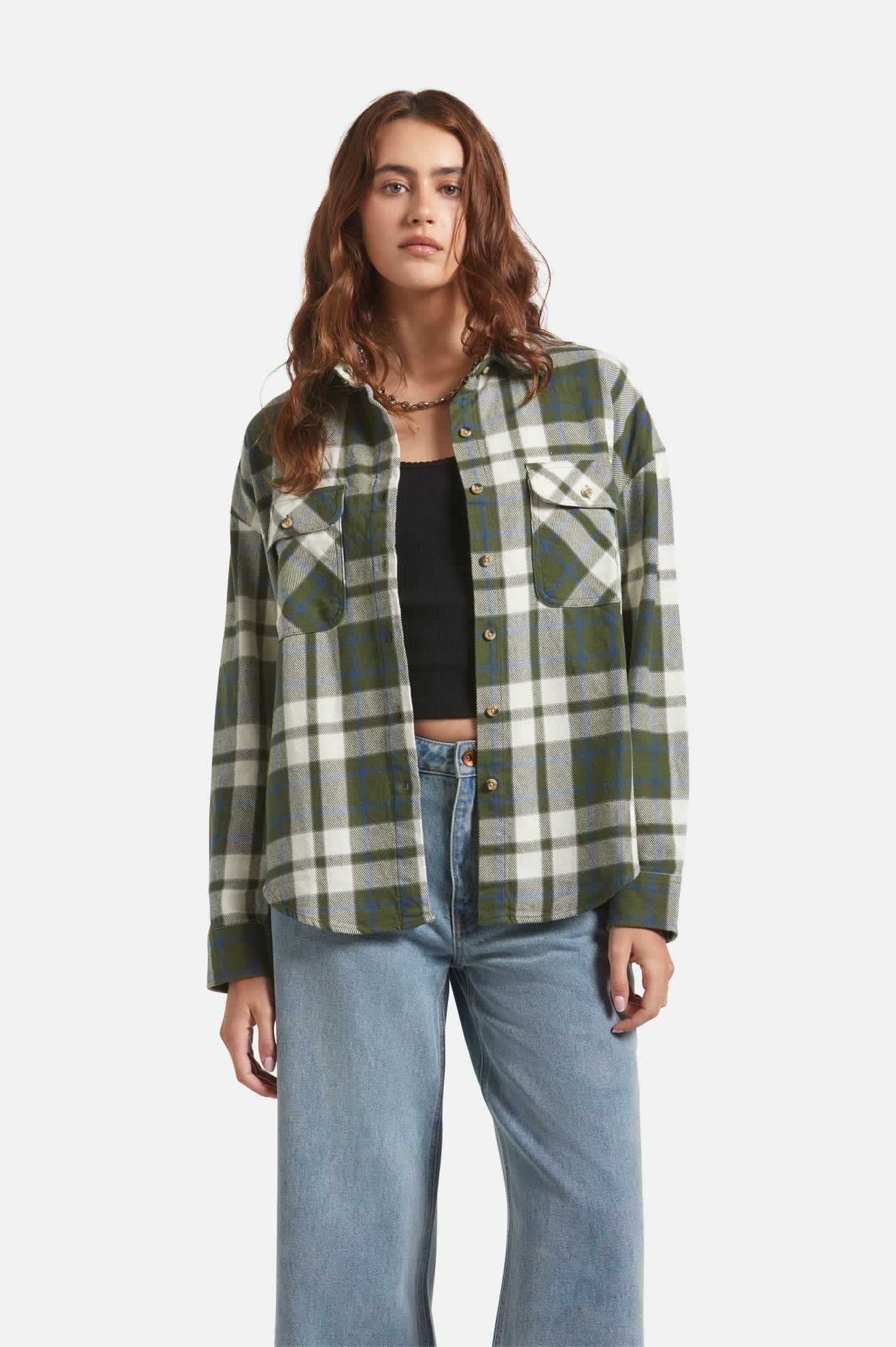 brixton Bowery Vintage L S Overshirt