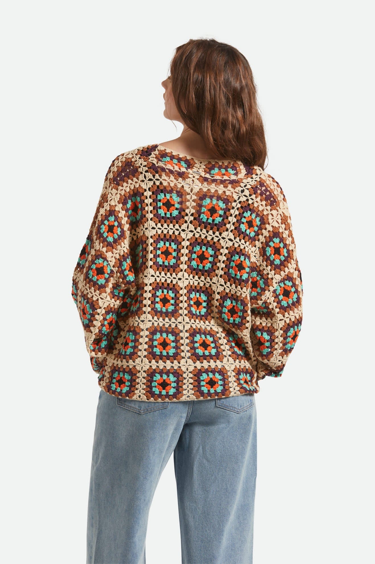 brixton Crochet Knit Kimono