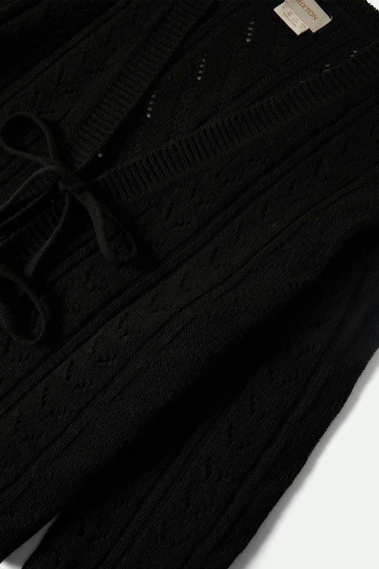 brixton Cropped Pointelle Tie Cardigan foto 10