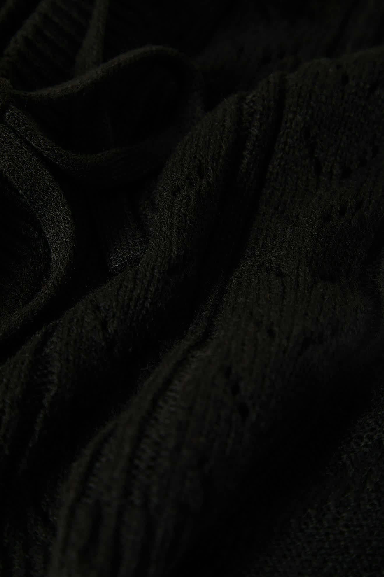 brixton Cropped Pointelle Tie Cardigan