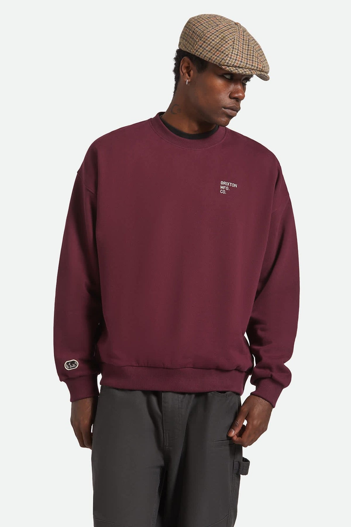 brixton Embroidered Heavy Weight Crew