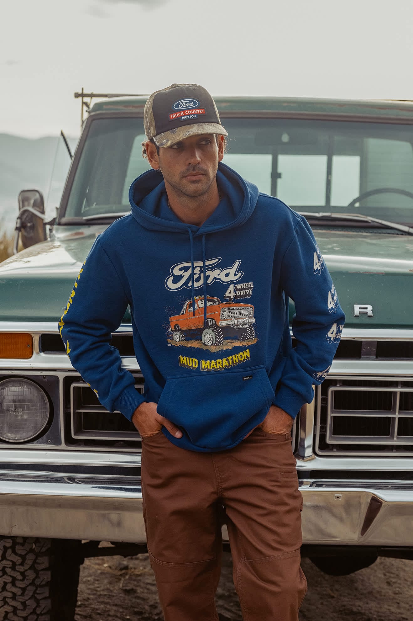 brixton Ford Mud Marathon Fleece Hoodie