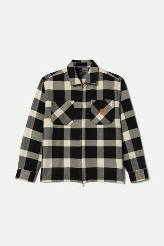camicie brixton UNION ZIP FLANNEL