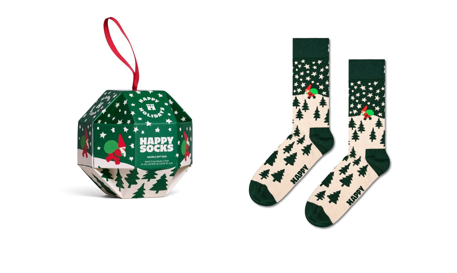 happy socks calze 1 Pack Snow Globe Sock Gift Set