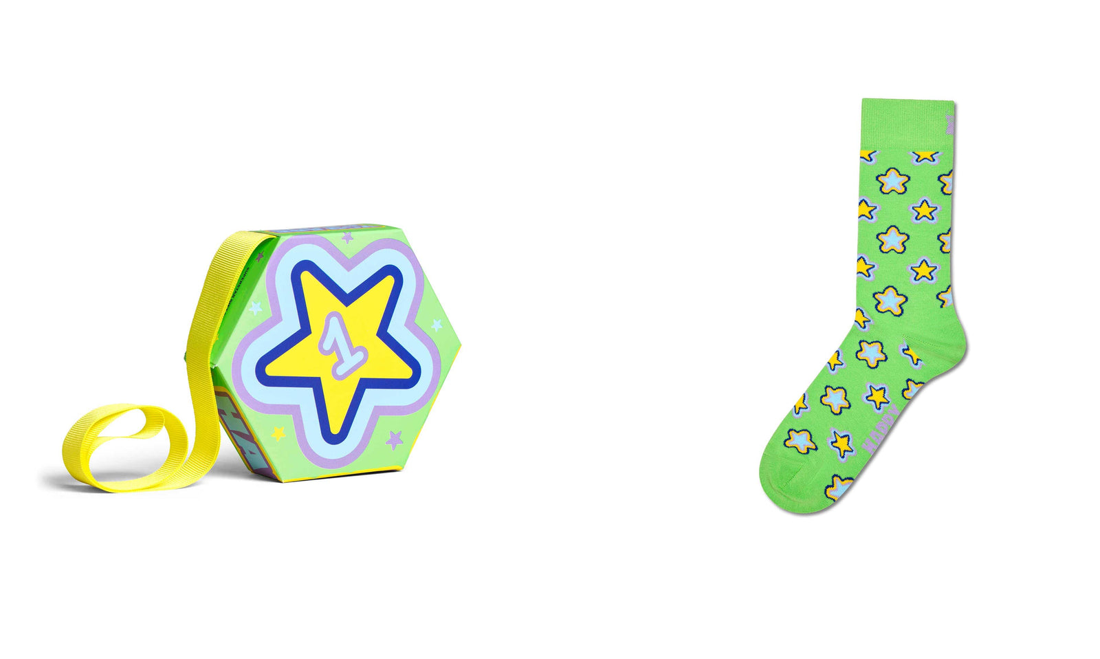happy socks calze 1 Pack Superstar Sock Gift Set