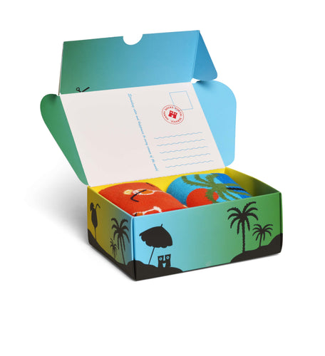 calze happy socks 2 PACK BEACH LIFE GIFT SET