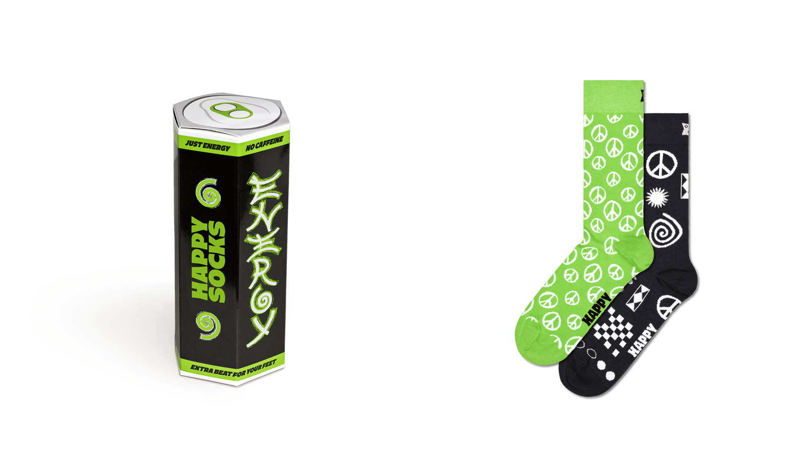 happy socks calze 2 PACK ENERGY DRINK SOCKS GIFT SET
