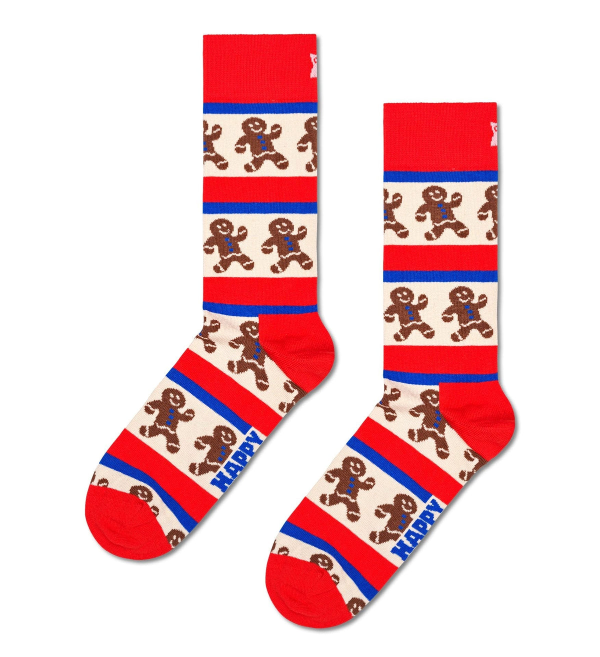 happy socks calze 2 Pack Gingerbread Heart Socks Gift Set