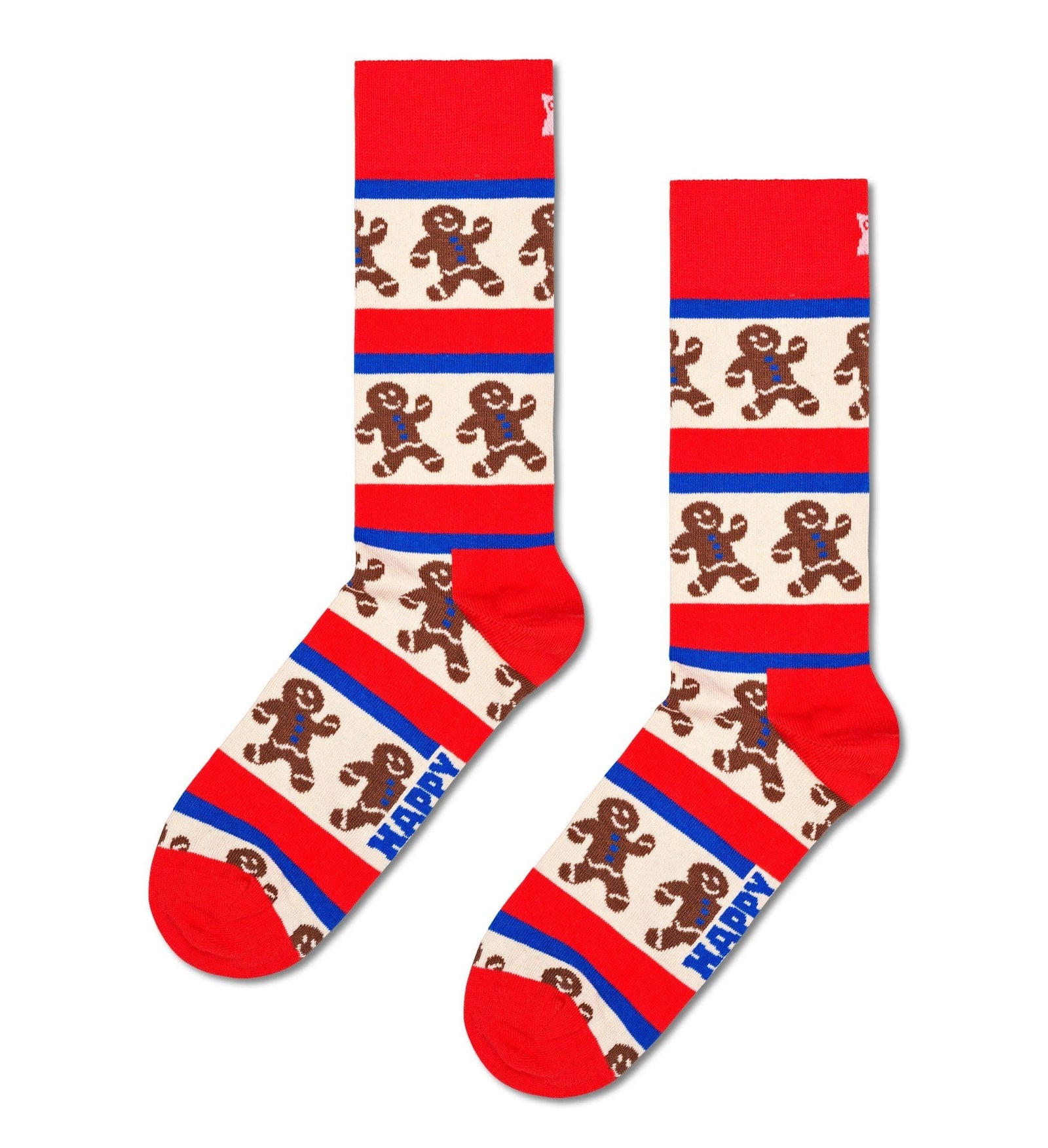 happy socks calze 2 Pack Gingerbread Heart Socks Gift Set