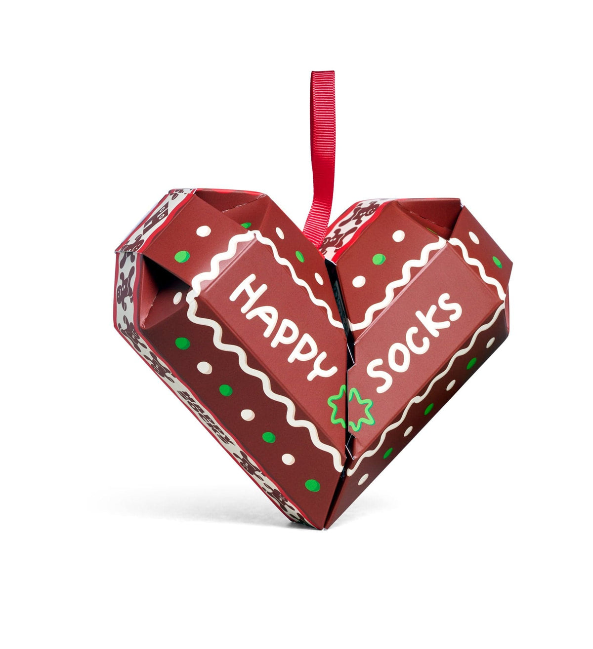 happy socks calze 2 Pack Gingerbread Heart Socks Gift Set