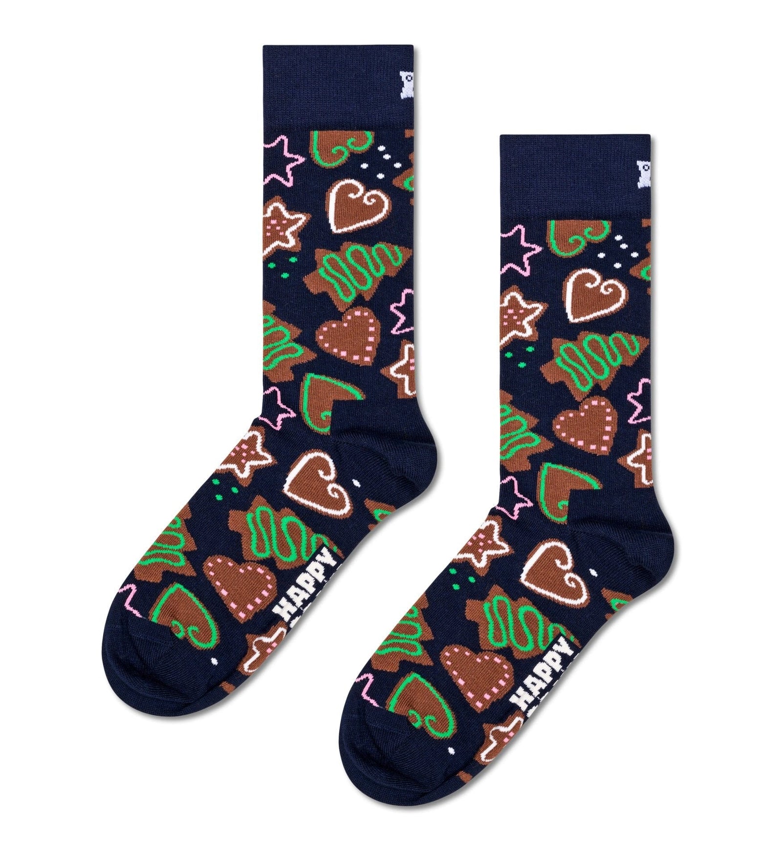 happy socks calze 2 Pack Gingerbread Heart Socks Gift Set