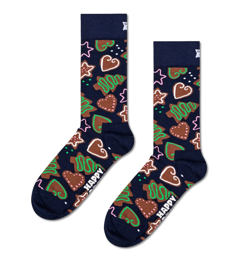happy socks calze 2 Pack Gingerbread Heart Socks Gift Set