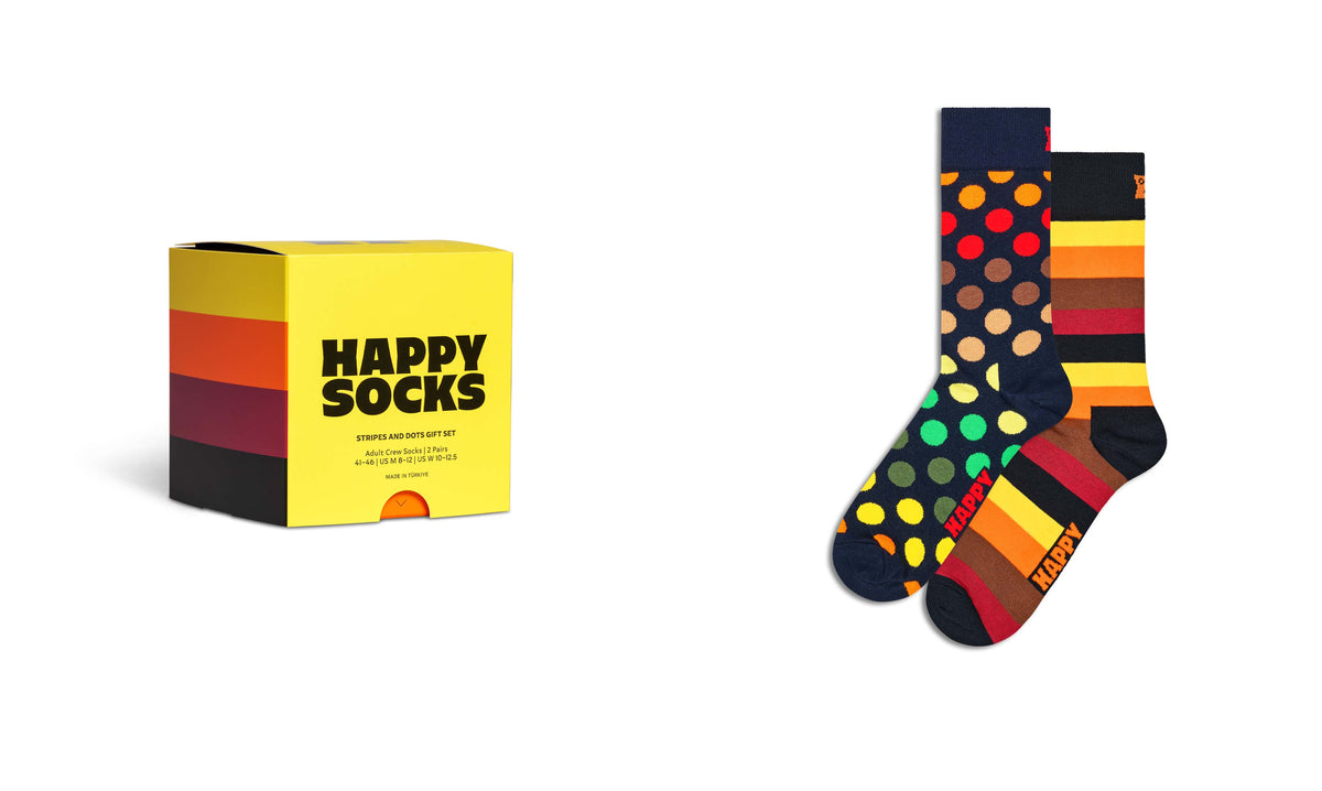 happy socks calze 2 Pack Graphic Socks Gift Set