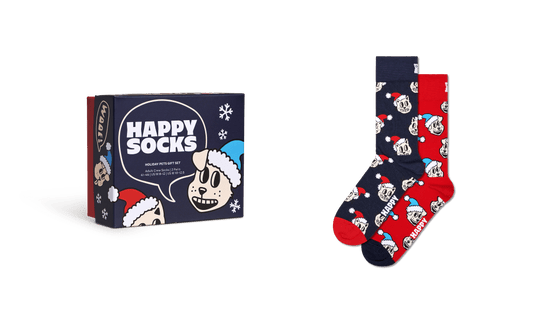 happy socks 2 Pack Holiday Cat Dog Gift Set foto 5