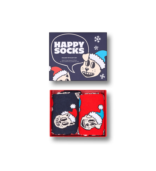 happy socks 2 Pack Holiday Cat Dog Gift Set foto 1