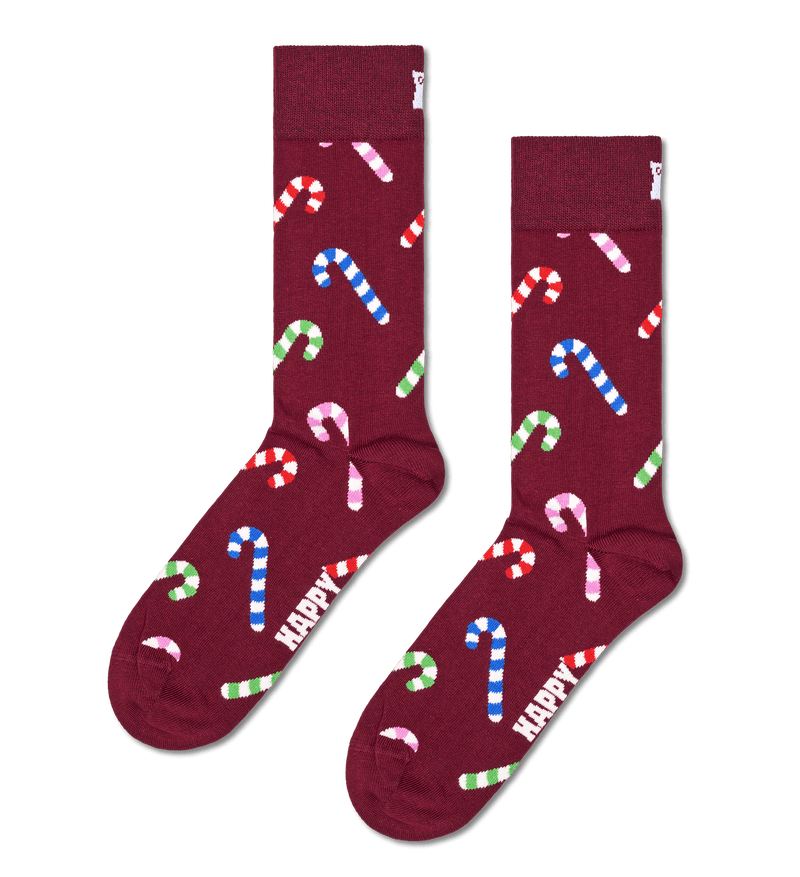 happy socks calze 2 Pack Holiday Striped Cracker Gift Set