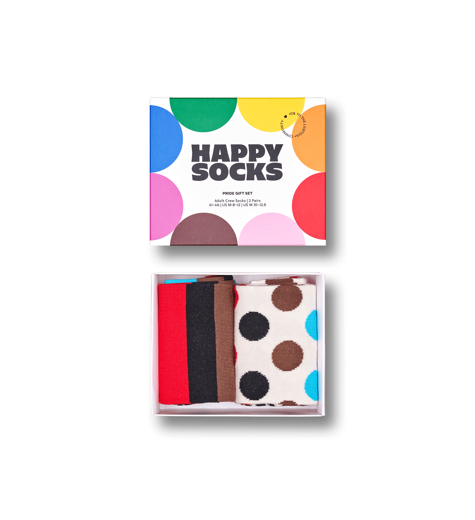 happy socks calze 2 Pack Pride Gift Set