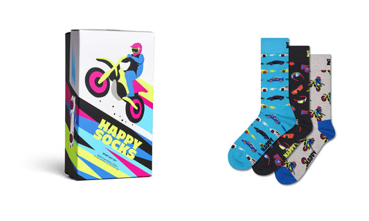 happy socks 3 Pack Fast Sports Socks Gift Set foto 2