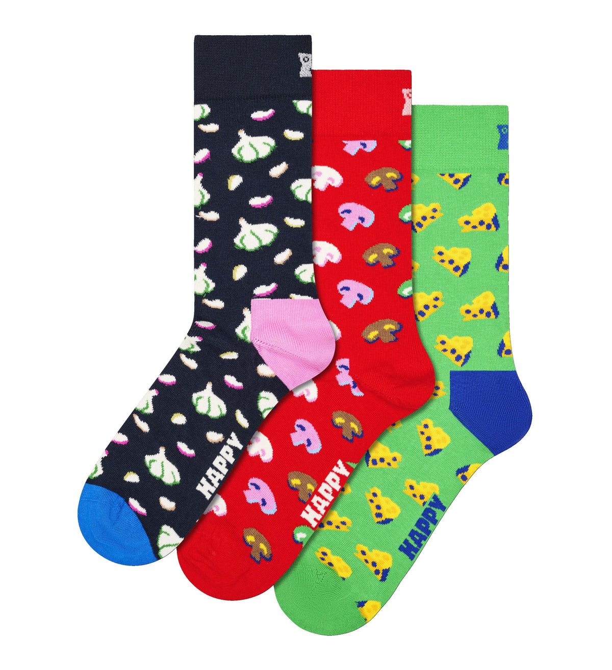 happy socks calze 3 Pack Food Socks