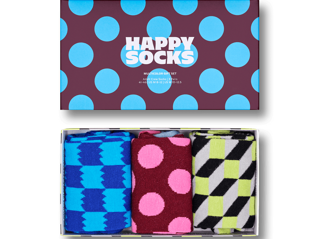 Happy Socks Donna 36-40 Happy Socks 3-PACK - Calze - Multi Coloured/multicolore Calzini Happy Socks Donna - 14