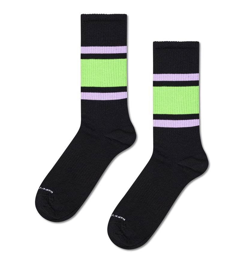 happy socks calze 3 Pack Simple Stripe Sneaker Socks