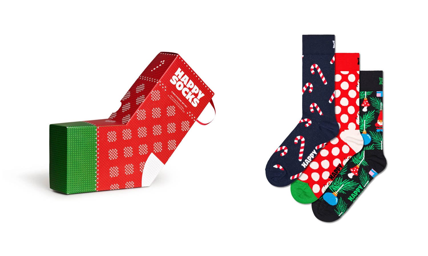 happy socks calze 3 PACK X MAS STOCKING SOCKS GIFT SET